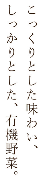 こっくりとした味わい